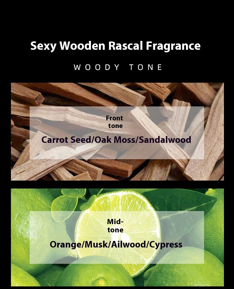 Langanhaltendes Herrenparfum Spray Sandelholz Moschus Zitrusduft Kultivierter Gentleman Parfum Ideales Geschenk für Ihn