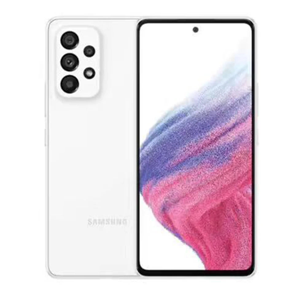 Téléphone intelligent Android reconditionné Samsung Galaxy A53 5G, écran 6,5 pouces, édition mondiale, double carte, huit cœurs, quatre caméras 64MP, 5000mAh, NFC