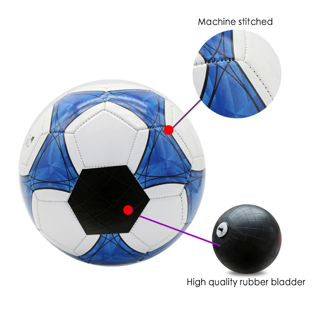 Ballon de football professionnel taille 5, cousu à la machine, ballon de but de championnat, entraînement sportif en extérieur pour jeunes