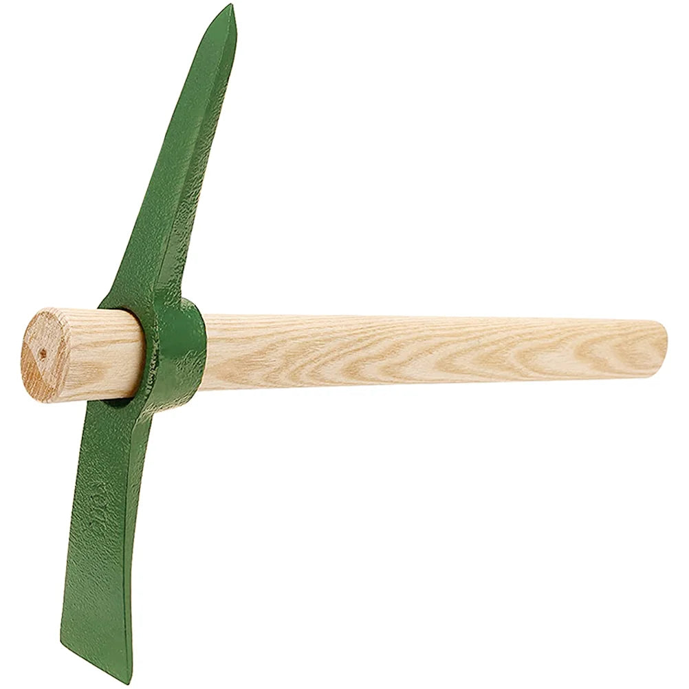 Steel Garden Steel Hollow Hoe Household Pickaxe Convenient Gardening Tool Multifunctional Pickaxe Wood Handle Farming Tool