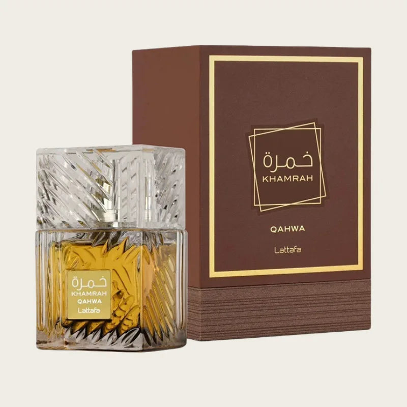 Parfums Arabes Originaux 100ml Khamrah Longue Tenue Parfum Santal et Pin Cologne Parfum de Luxe pour Homme Cadeau