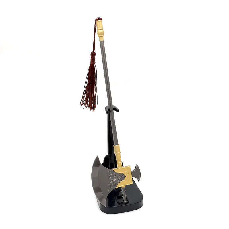 1 Real Water Margin Movies Periphery Weapons The Urgent Vanguard Axe 22cm Uncut Knife Metal Model Ax Cosplay Ax Gift Boys' Toys