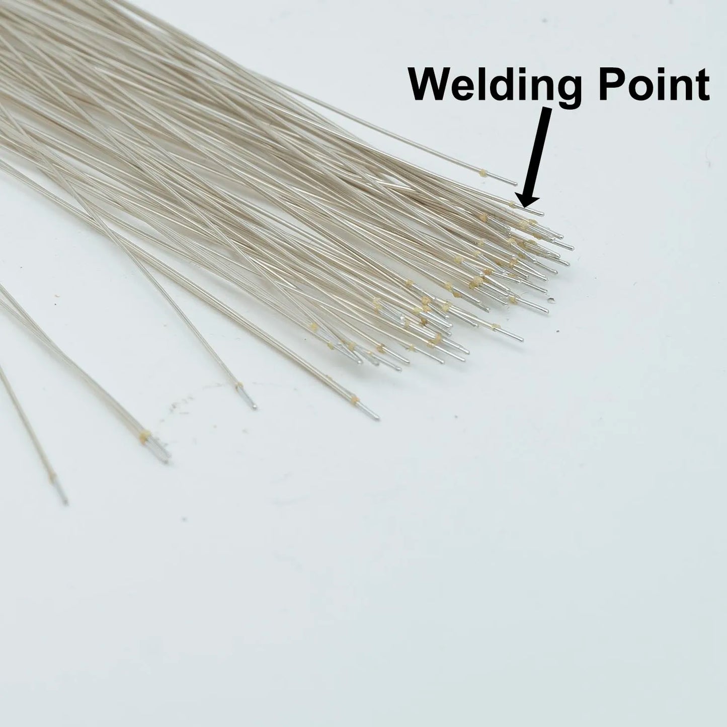 200PCS Fil de soudure LED néon couleur argent, fil émaillé, connecteur central pour soudure de lampe néon 12V/24V