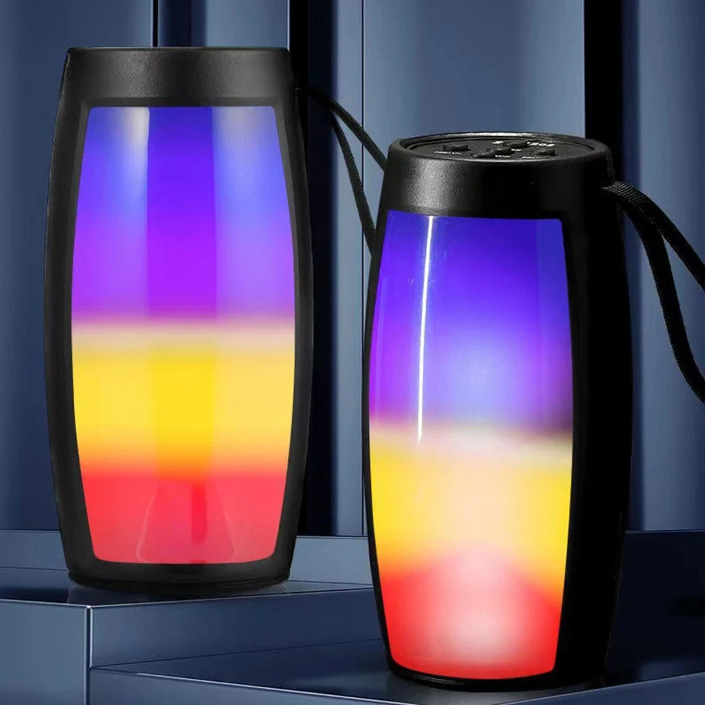 PHONEPACE Bluetooth-Lautsprecher Leistungsstarke tragbare Soundbox Subwoofer Auto-Audio Bass MP3-Player Soundsystem LED-Lichter