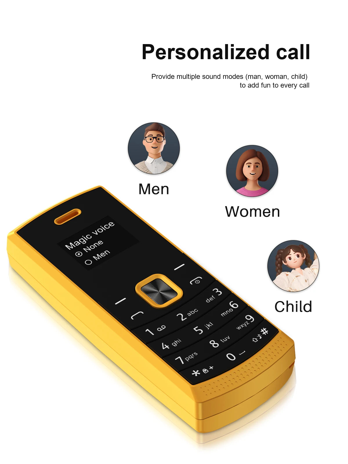 SERVO BM01 Mini Handy Magische Stimme Kurzwahl Bluetooth-Einwahl Anrufaufnahme 2 SIM Standby 2G GSM Kleines Ersatzhandy