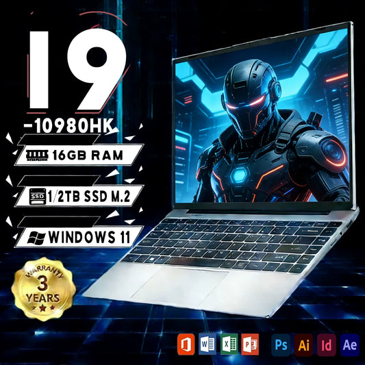 Ultradünner 14,1" Windows 11 Laptop Computer Intel Core i9 10980HK Gamer Laptop 16GB RAM 1TB SSD Laptops 1920*1080P Notebook PC
