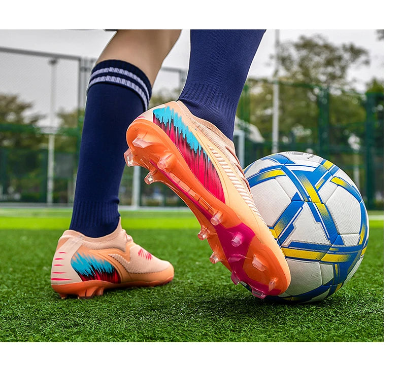 Chaussures de football FG pour hommes, crampons de football de haute qualité pour l'entraînement, chaussures de football Chuteira Campo 35-45