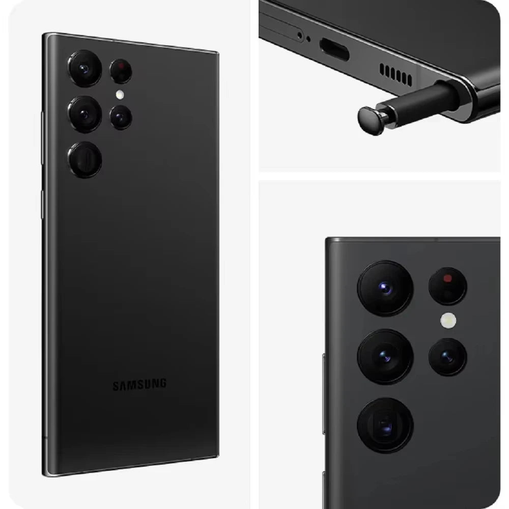 Samsung Galaxy S22 Ultra 5G S908U1 Caméra 8K Écran 6,8 pouces 128 Go Téléphone original déverrouillé S22U Version US Téléphone portable reconditionné