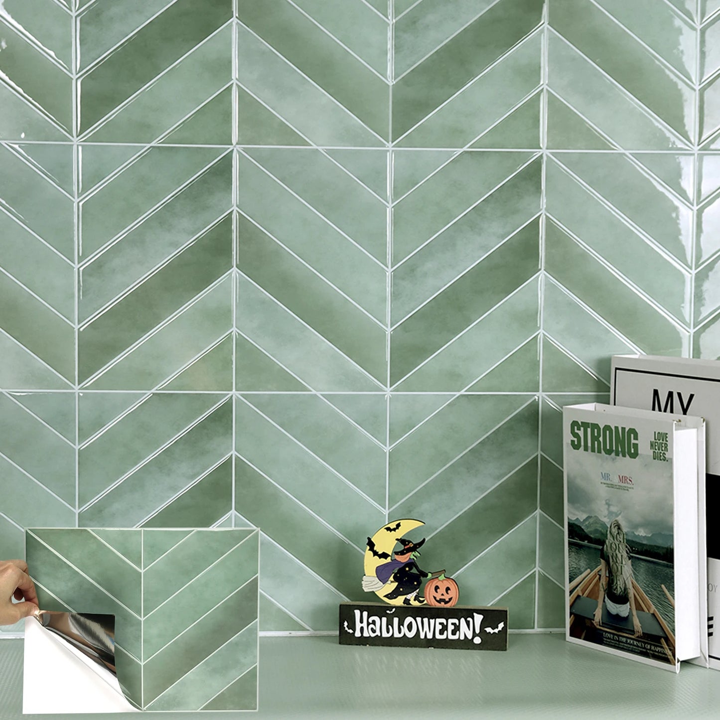 5/10 Blatt 3D Selbstklebende Tapetenfliesen zum Abziehen und Aufkleben DIY Wandfliesen