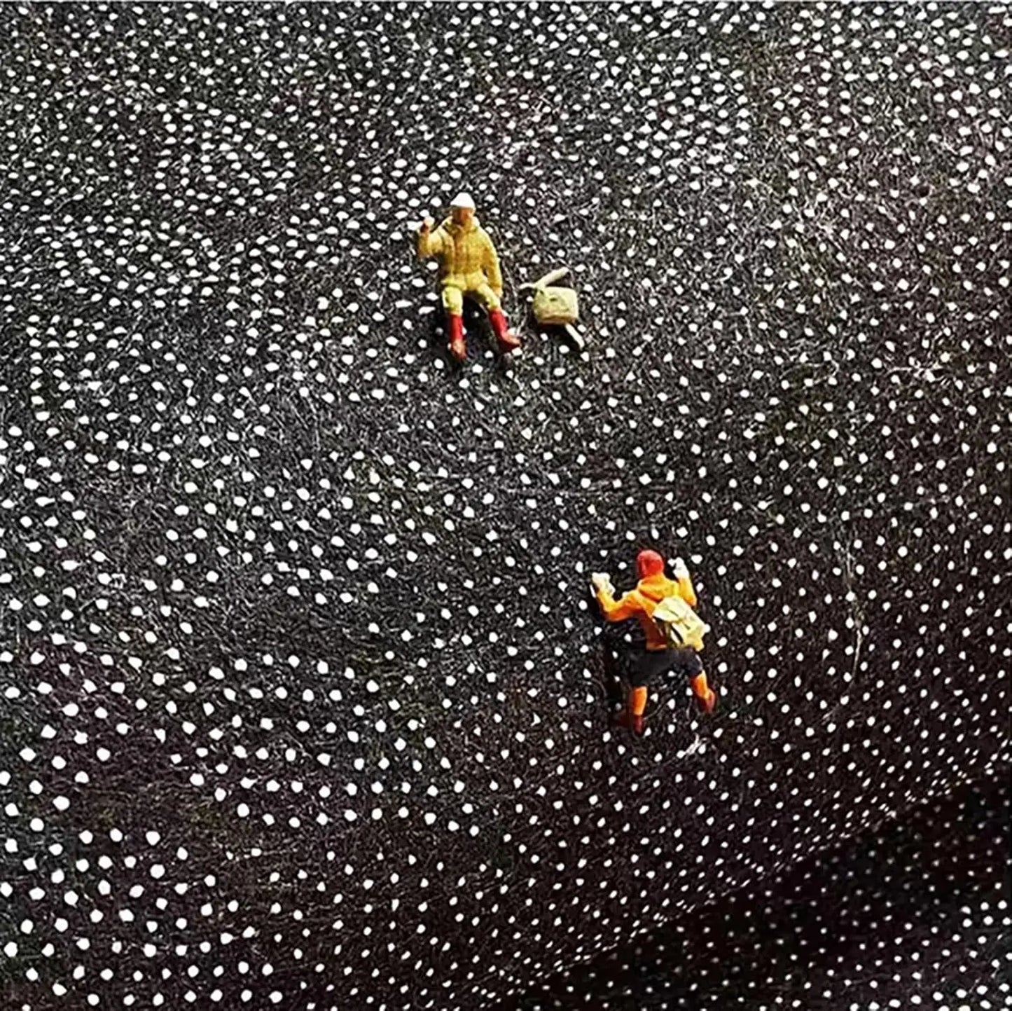 VIKAMA Kristall-Samtteppich – 2D Visuelle Illusion Endlose Höhle Kreatives Thema – Geeignet für Restaurants, Wohnzimmer, Schlafzimmer