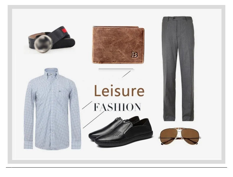 Nouveau Portefeuille Homme en Cuir PU Tendance 2022 avec Compartiment Monnaie Zippé Petit Porte-monnaie Slim Dollar Nouveau Design Portefeuille