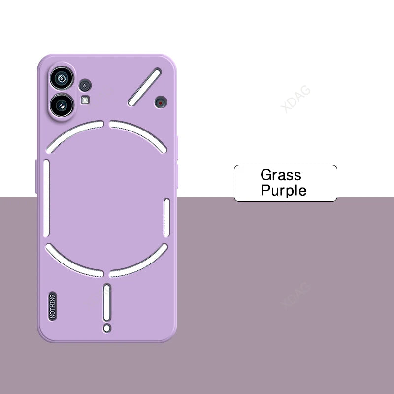 Coque de téléphone pour Nothing Phone (1) 1 One 5G A063 Housse de protection arrière en silicone liquide d'origine de haute qualité simple et tendance avec protection d'appareil photo