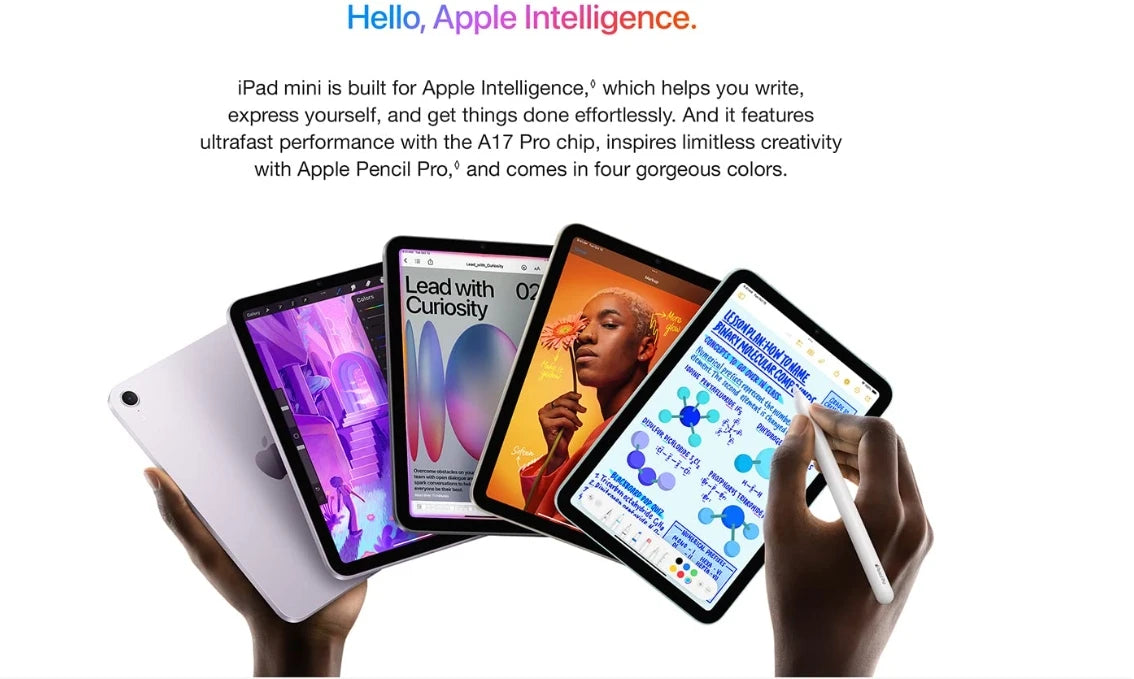 IPad Mini 7 A17 Pro 8,3 pouces 128 Go/256 Go/512 Go WiFi Cellulaire Touch ID, eSIM, CPU 6 cœurs, GPU 5 cœurs, Neural Engine 16 cœurs d'origine.
