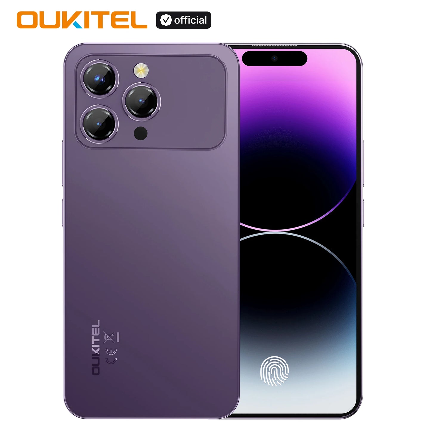 Smartphone Android OUKITEL P1 PRO, Écran FHD+ AMOLED 120Hz de 6,7 pouces, 24(8+16)Go+512Go ROM, Téléphone Portable Double SIM 4G, Batterie 5150mAh