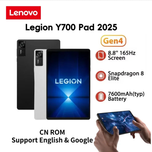 Lenovo Legion Y700 2025 CN Android Tablet Gen 4 TB322FC Gaming-Tablet 12/256GB 16/512GB Snapdragon 8 Elite 8.8" 165Hz 7600mAh Tablets