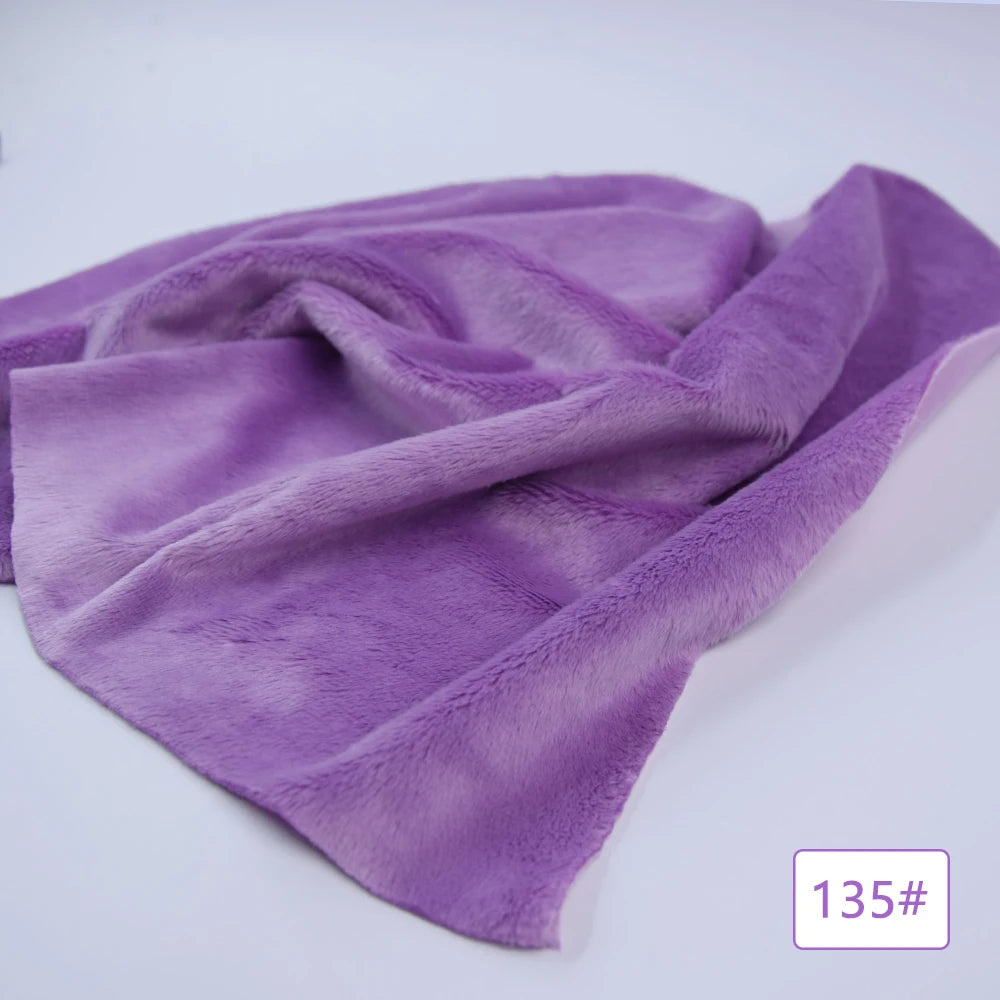 5mm plush fabric sales non elastic 45x50cm short hair plush fabric artificial fur polyester fiber DIY plush mink fabric