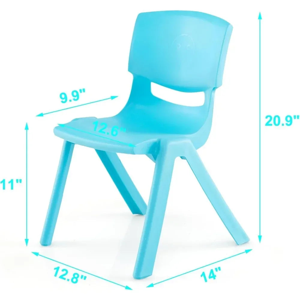#For 6 Pack Premium 11" H Plastic Stackable School Chairs, Toddler and Kids Chair for Daycare, School, Outdoor, Home&