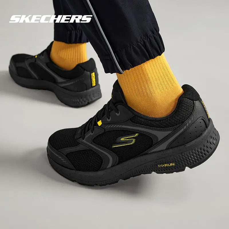 Skechers Chaussures Homme, Chaussures de sport Gorun en mesh respirant décontractées, Chaussures de marche, Chaussures de course légères avec amorti 220371-Bkyl