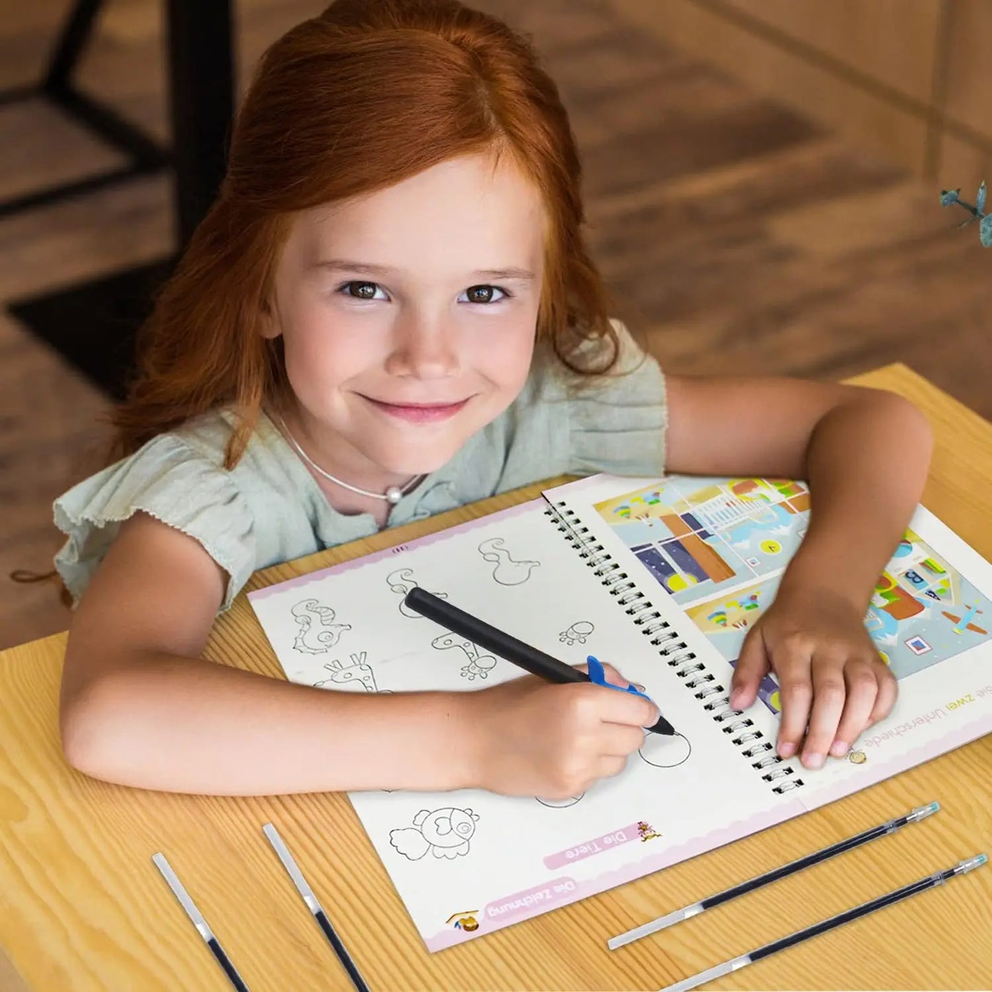 Sank Magic Practice Deutsch Übungsbuch Stift Spanisch Kalligraphie Für Kinder Kostenloses Abwischen Englisch Französisch Wiederverwendbares Schreiblernbuch Kostenloser Versand
