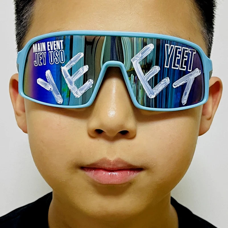 Jey Uso Yeet Sport Sonnenbrillen Kinder Brillen Blue Bloodline USOS Seltene Farben Sonnenbrille Eyewear Geschenk