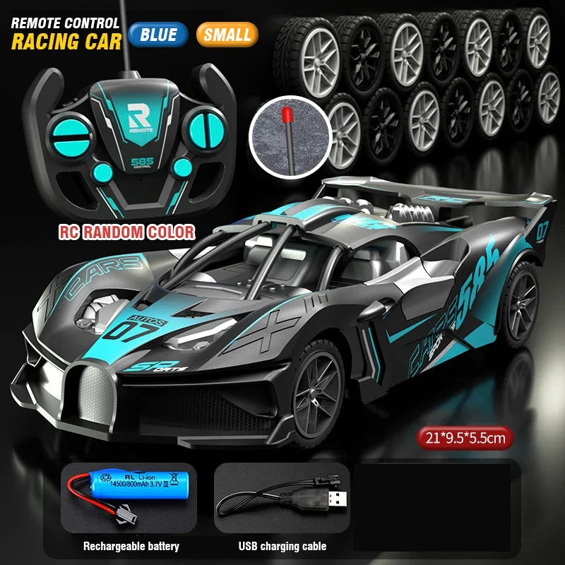 Ferngesteuertes Auto 4-Kanal Hochgeschwindigkeits-Drift-Rennwagen Elektro-Sportwagen Spielzeug Modell für Jungen Kinder Geburtstagsgeschenk