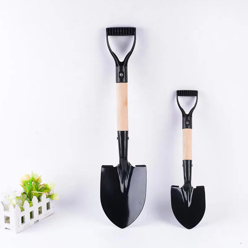 Pelle à bêcher 36/50.5cm, bêche en acier au manganèse, petite pelle pour enfants, pelle de jardin étanche et antirouille pour plage, camping, extérieur