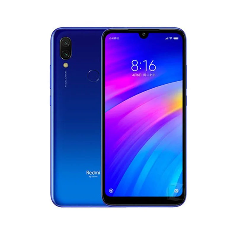 Xiaomi Redmi 7 Handy mit Handyhülle, Dual-SIM-Steckplatz Handy Android Dual-Kamera gebrauchtes Handy