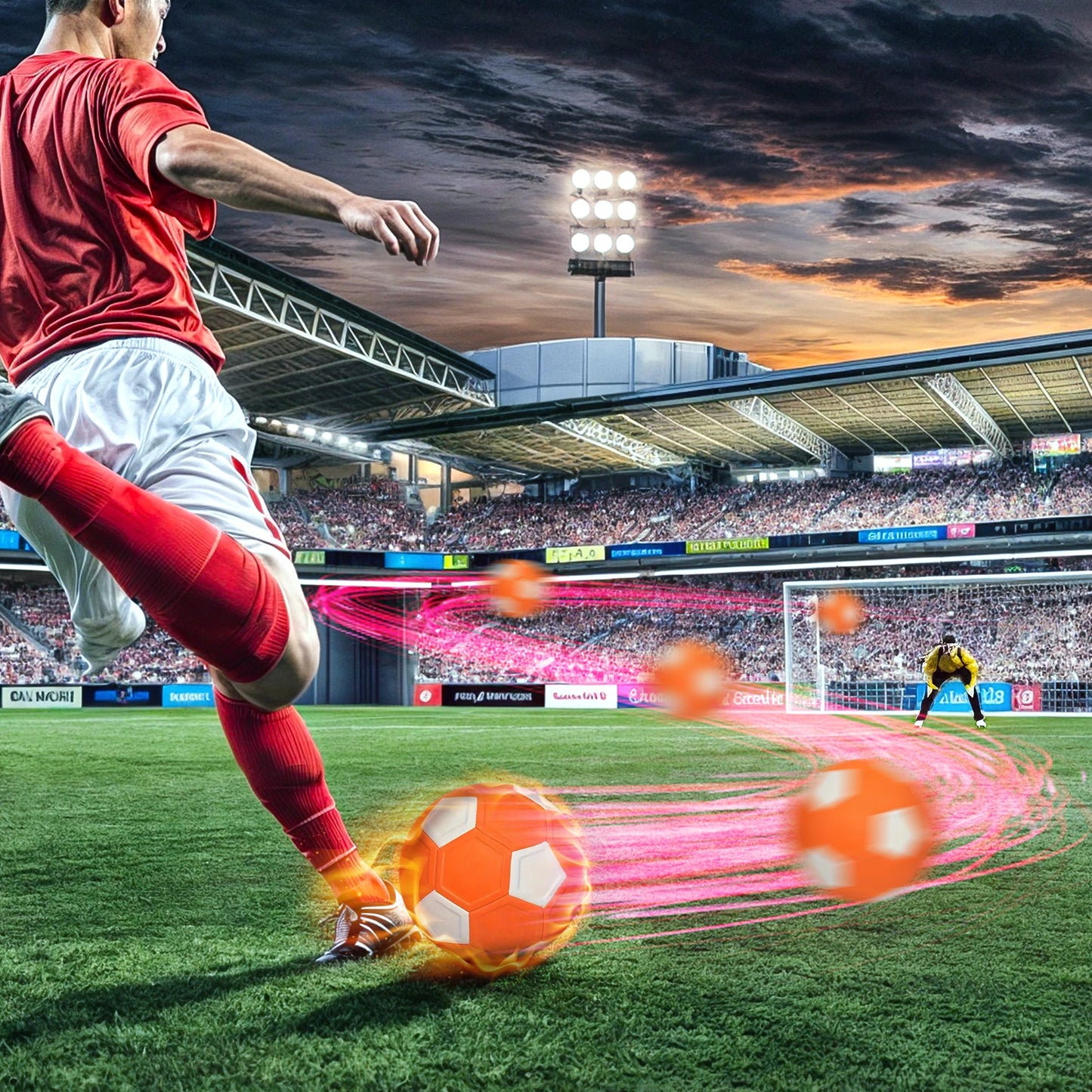 Curve Swerve Fußball offizielle Größe 4 5 Curve and Swerve Fußball maschinengenähtes Spiel Fußballtraining