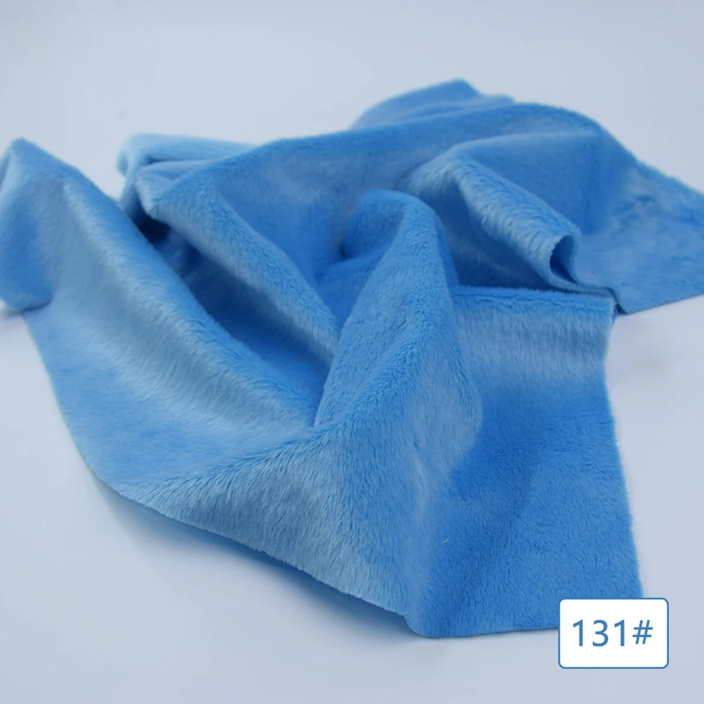 5mm plush fabric sales non elastic 45x50cm short hair plush fabric artificial fur polyester fiber DIY plush mink fabric