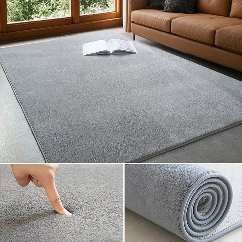 VIKAMA Tapis Moderne en Velours de Corail Doux Antidérapant pour Salon Chambre Grand Tapis de Jeu pour Enfants Tapis de Sol pour la Décoration Intérieure