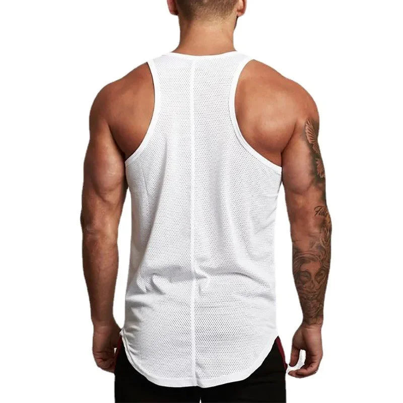 Débardeur de course pour hommes, été, sport, gilet de gym, séchage rapide, débardeur d'entraînement, maillot de corps, chemise sans manches de fitness musculation pour homme