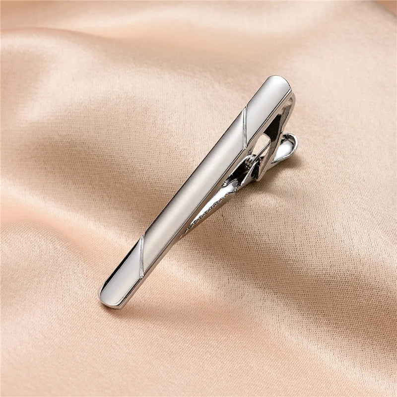 Pince à Cravate Minimaliste Pour Homme Pince à Cravate Pour Chemise Homme Boîte Cadeau Fête Professionnel Bijoux Boutons De Manchette Homme Luxe Avocat Mode Homme