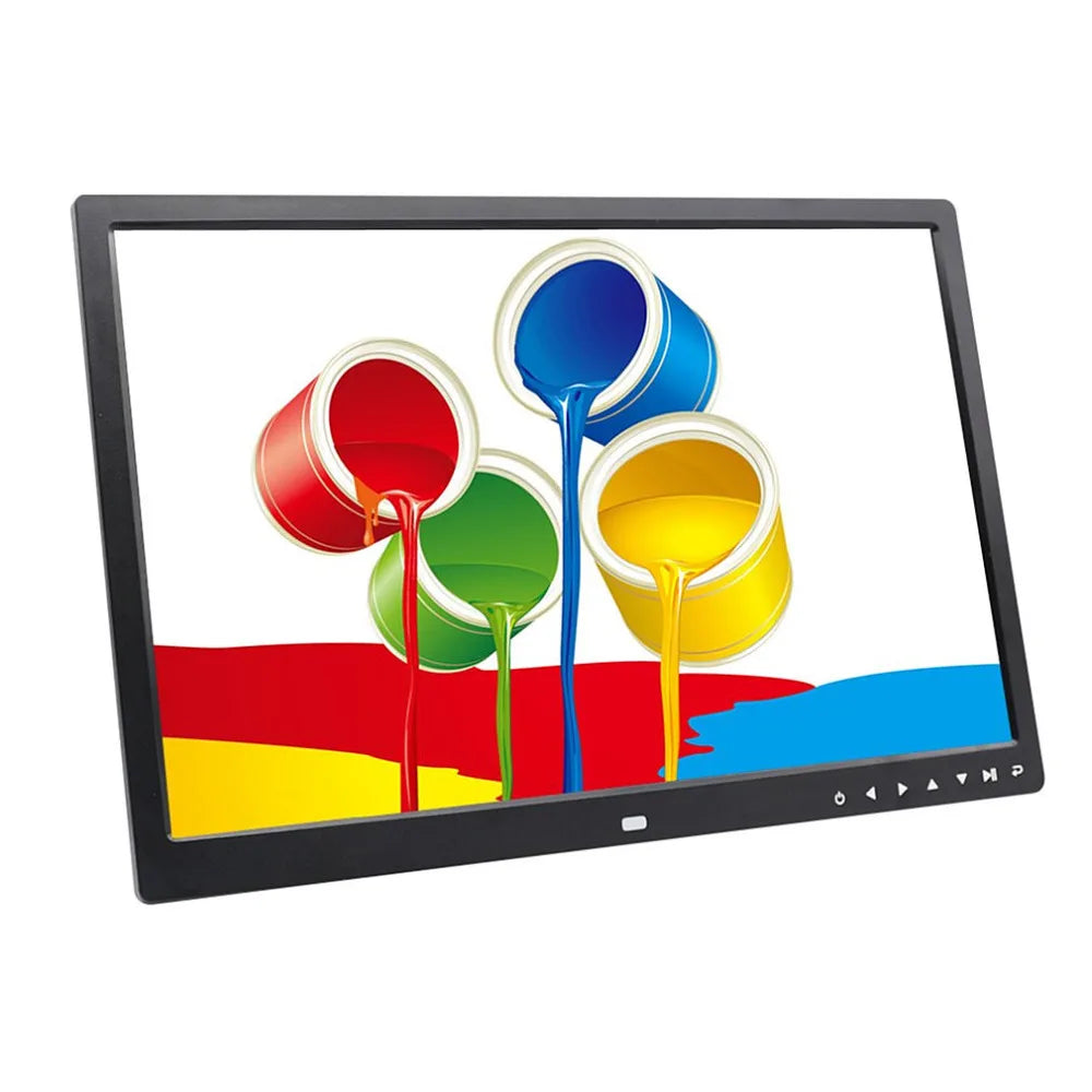 17 Inch Touch Button Digital Photo Frame Electronic Album HDMI HD Wall Mount Display Video Advertising Machine Video Player