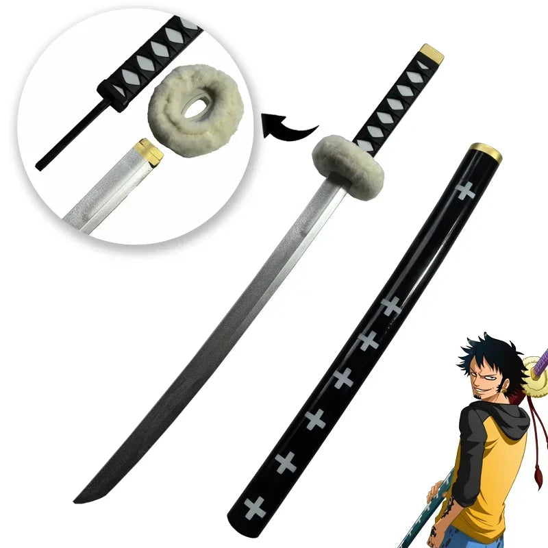 72cm Zoro Katana Samuraischwert Japan Anime Cosplay Katanas Yubashiri Kitetsu Shusui Wado Ichimonji PU Spielzeugschwerter