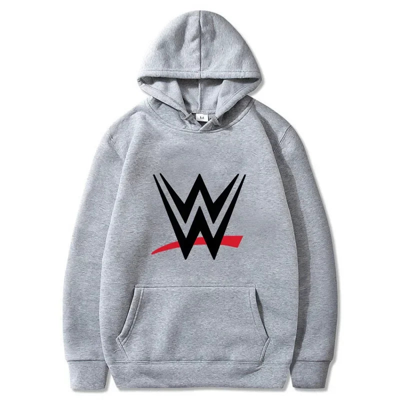 Nouveau sweat à capuche ample avec logo WWE imprimé, pulls à la mode pour hommes et femmes, sweat à capuche décontracté, sweat à capuche long pour hommes