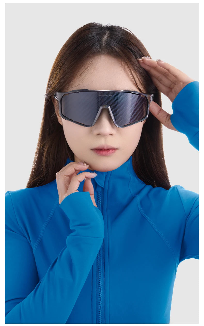 KAPVOE Nouvelle Technologie Nano Lentilles Lunettes de Cyclisme Lunettes de Soleil Sportives de Plein Air Vélo Hommes Femmes VTT Bicyclette UV400 Lunettes