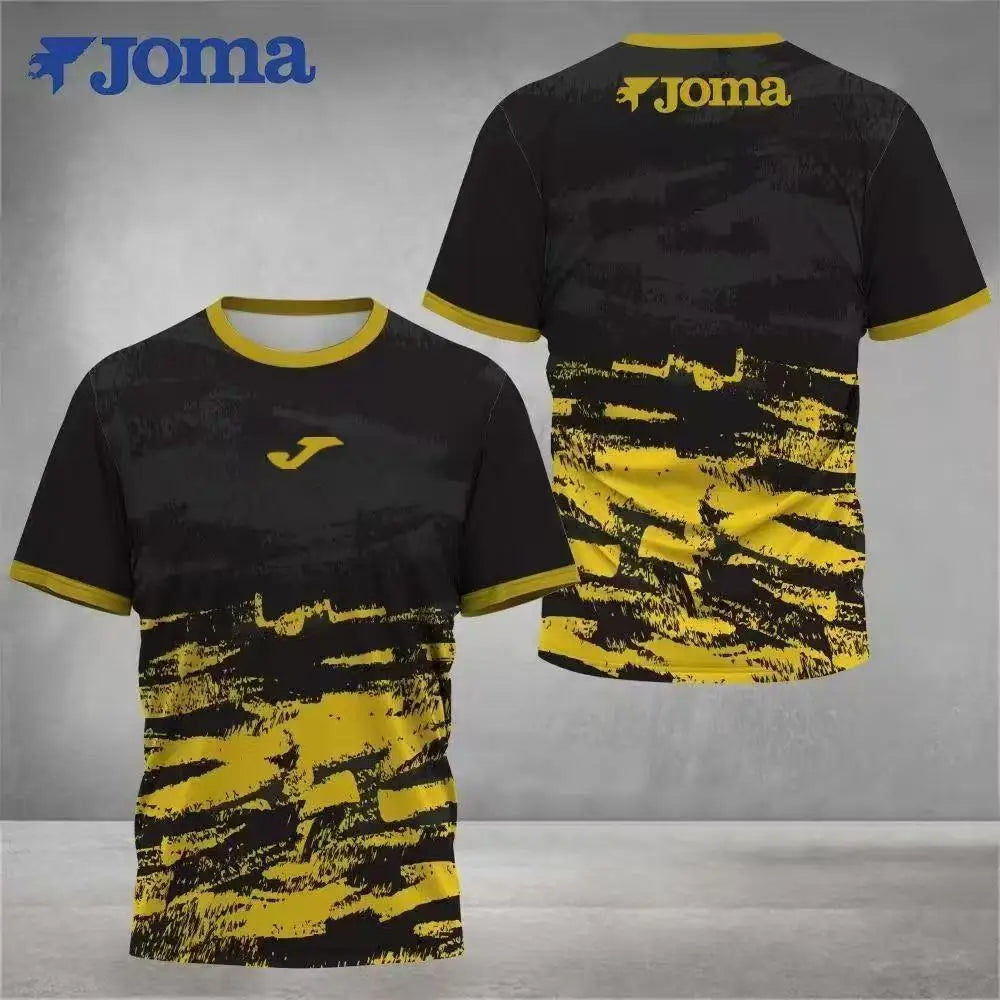 Homer T-shirt de sport extérieur ras du cou imprimé 3D, maillot d'entraînement complet, T-shirt à manches courtes pour hommes et femmes de badminton.