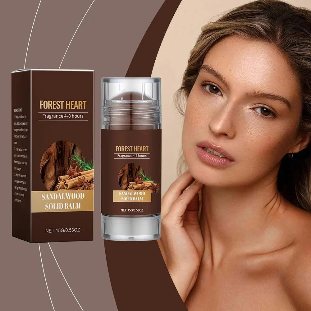 Sandelholz Festparfüm für Männer Holzig Leichtes Parfüm Balsam Langanhaltender Duft Deo-Stick Geruchsentferner Feste Balsame