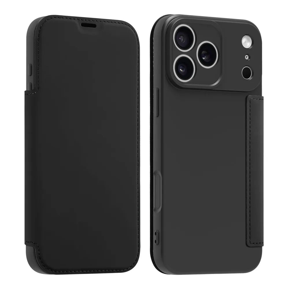 Luxury Leather Original Liquid Silicone Flip Wallet Card Case For iPhone 17 16 15 14 11 12 13 Pro Max Air XS 8 7 Plus Soft Cover