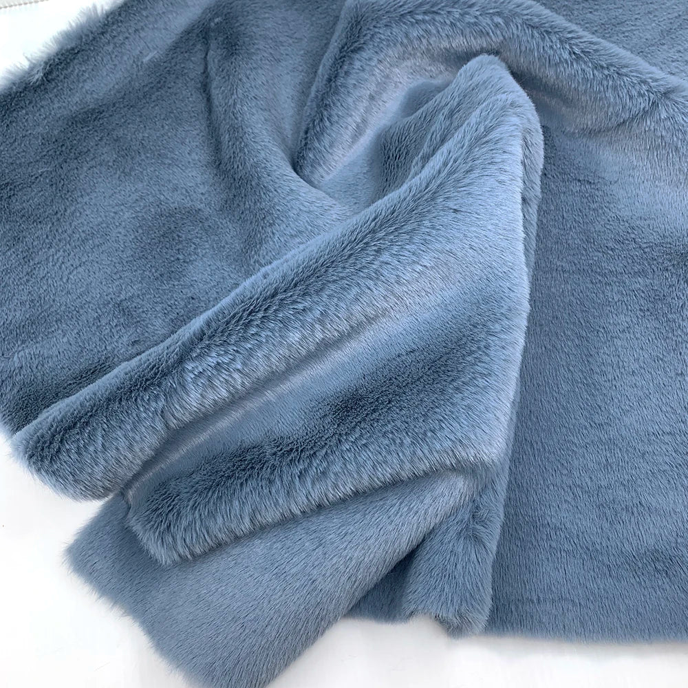 10mm Pile Length Fur Fabric Polyester Imitation Fur Fabrics Handmade DIY Encryption Thickening Fake Rabbit Hair Fur Plush Fabric