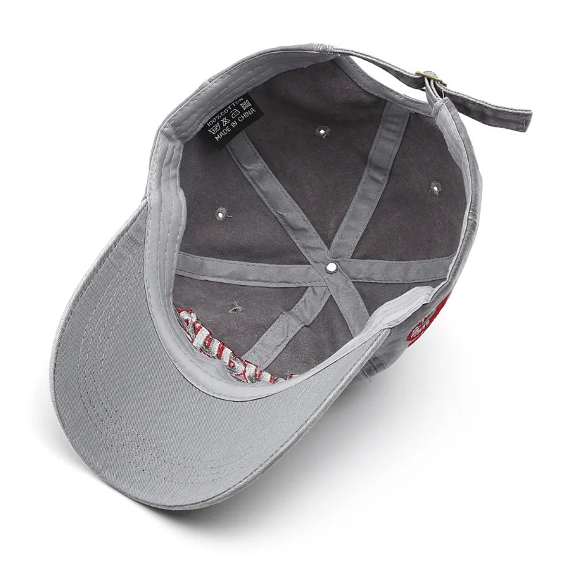 Casquette de baseball brodée pour femmes et hommes, nouvelle casquette de soleil unie printemps-été, casquettes de sport rétro lavables, casquette de pêche hip-hop