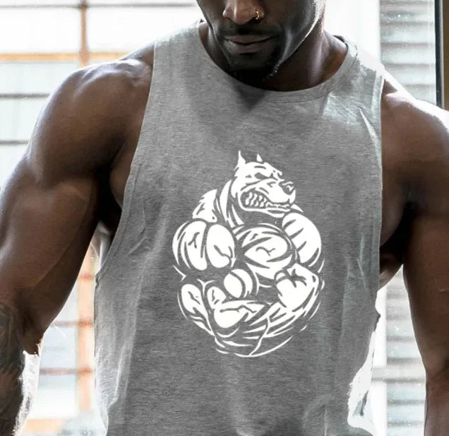 Débardeur de sport sans manches pour homme - Maillot de corps pour homme - Haut de sport pour homme - Vêtement de sport - Haut de sport stringer