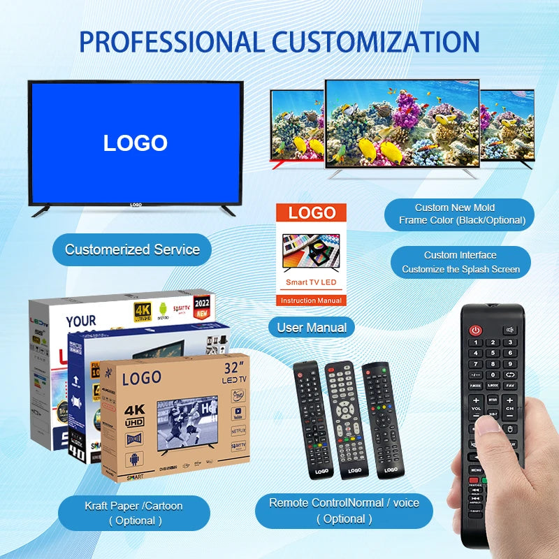 Smart TV Android 11 Version Globale, 32 Pouces, TV LED 4K UHD sans Cadre, WiFi Bluetooth Netflix YouTube Google Play HDR10