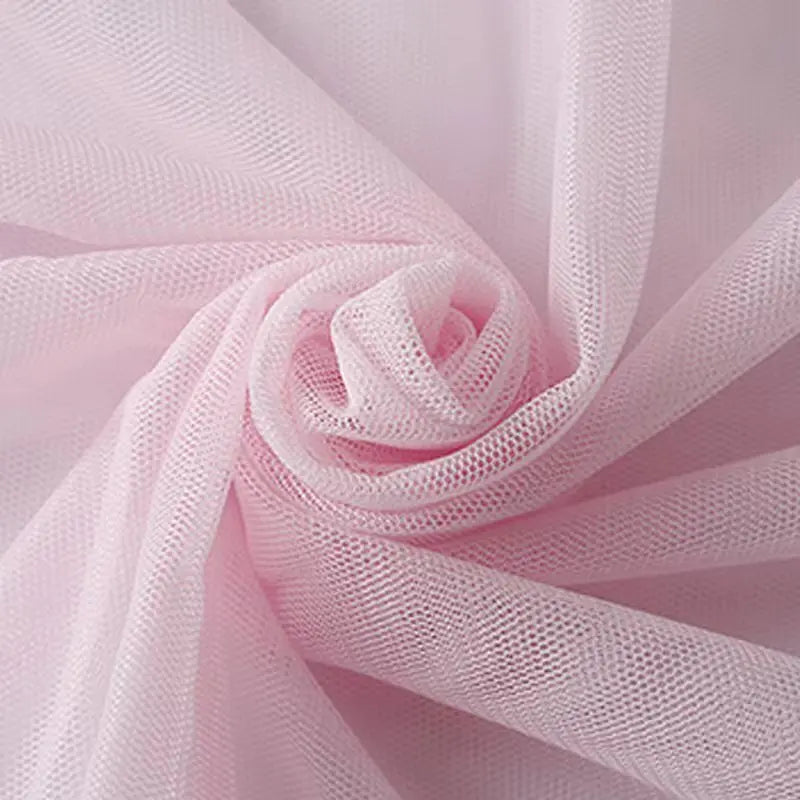 Tissu de Tulle à Mailles Douces Encrypté pour Coudre Décorations de Mariage Rideaux Moustiquaires Robe de Mariée Tissus de Couture DIY1m/5m/10m