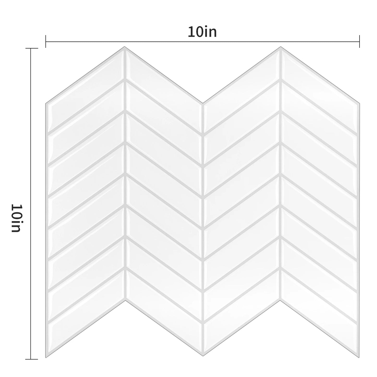 5/10 Blatt 3D Selbstklebende Tapetenfliese DIY Abzieh- und Klebe-Wandfliese