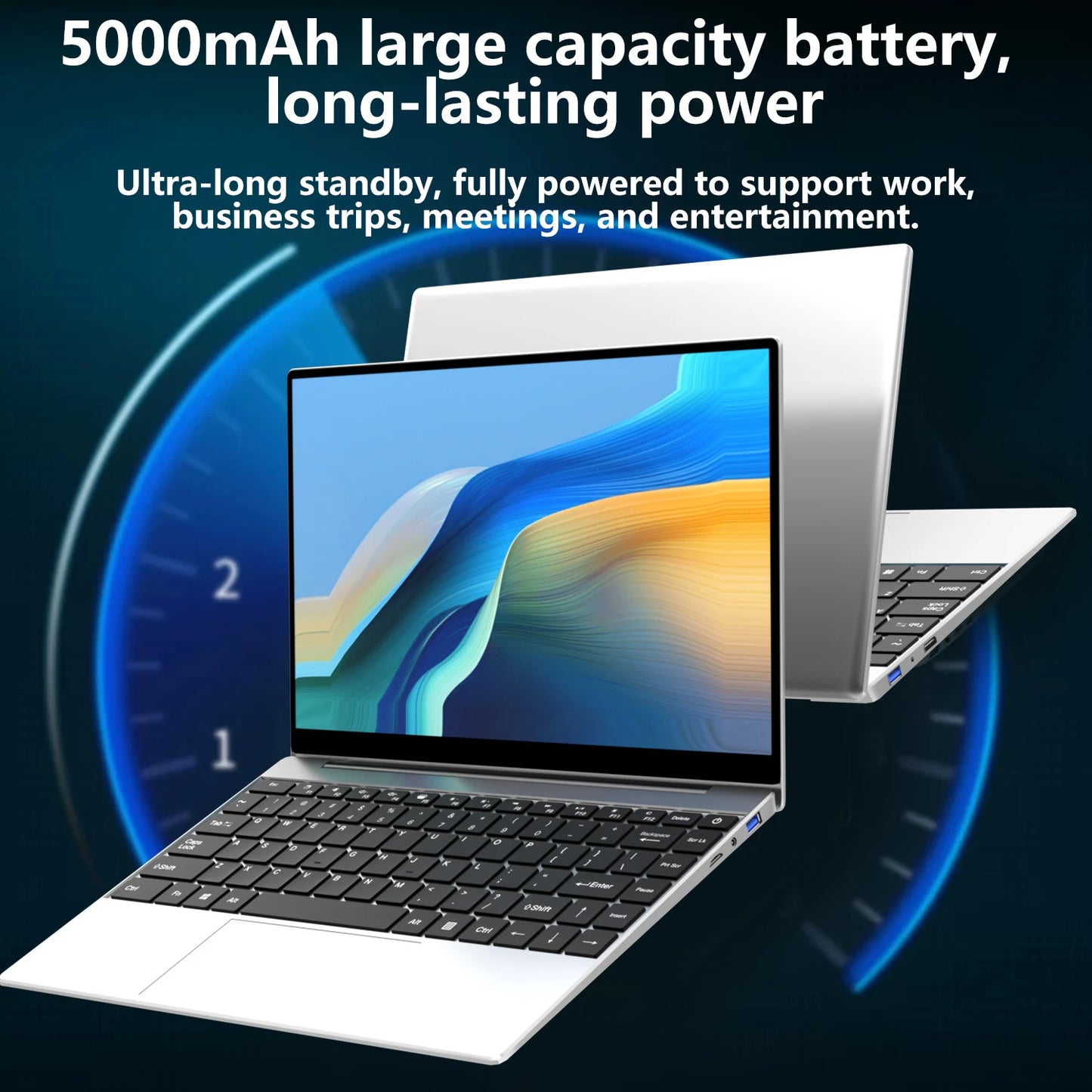 LENO Laptop 14.1" Windows 11 16GB RAM 2TB SSD Intel N3700 Ultra Slim Notebook Gamer 1080P  Display Office Study Computer PC