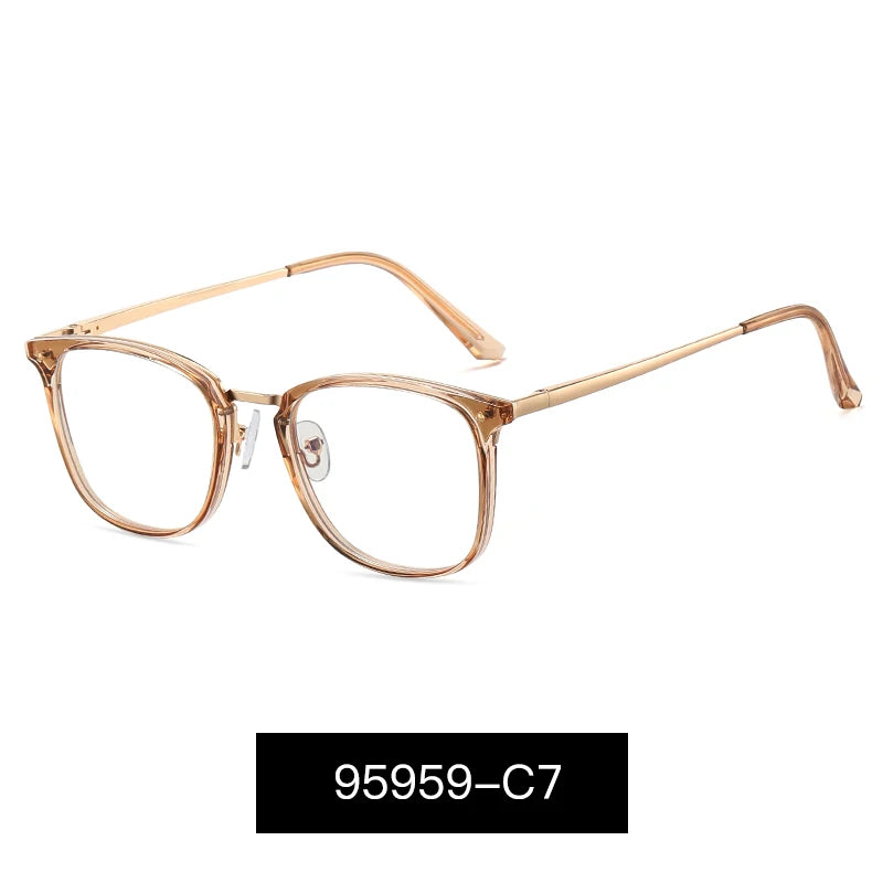 JMISUS Fashion Square Progressive Gleitsichtbrille Herren Damen Photochrome Optische Brille Mehrstärken-Gläser zum Lesen und für den Computer