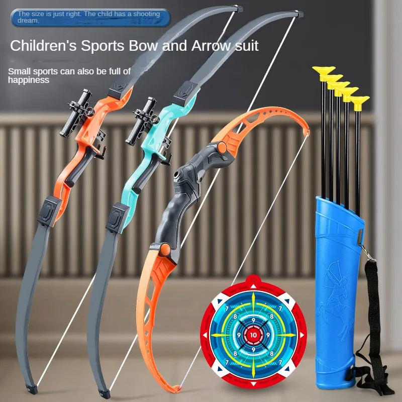 Kinder Pfeil und Bogen Set Outdoor Bogenschießen Spielzeug Set für Kinder im Alter von 4-8, 8-12 mit Saugnapfpfeilen Für Kinder und Erwachsene zum Stressabbau