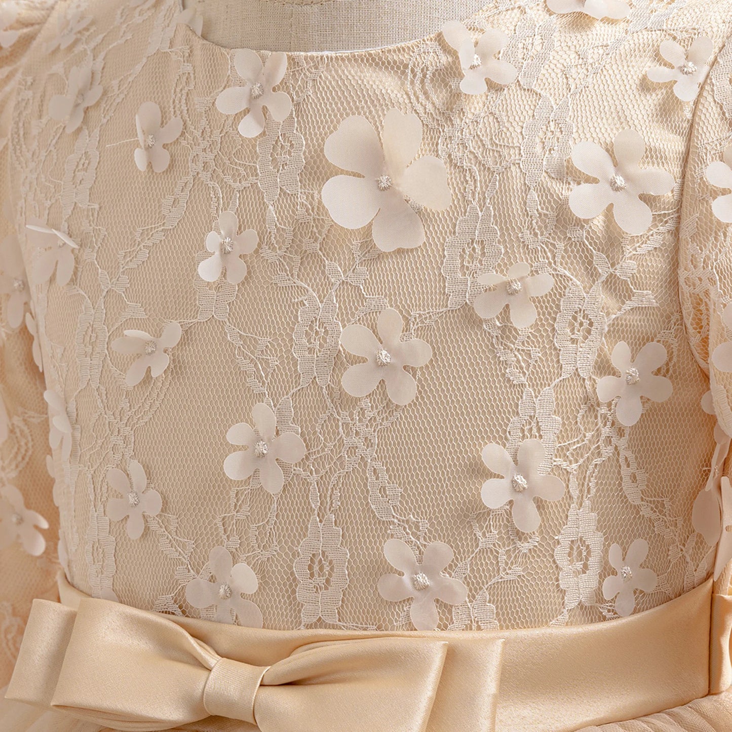 Robes de Soirée Broderie Fleur Fille Robe Décontractée Été Vacances Enfants Vêtements de Soirée Mode Variée Anniversaire Princesse Por
