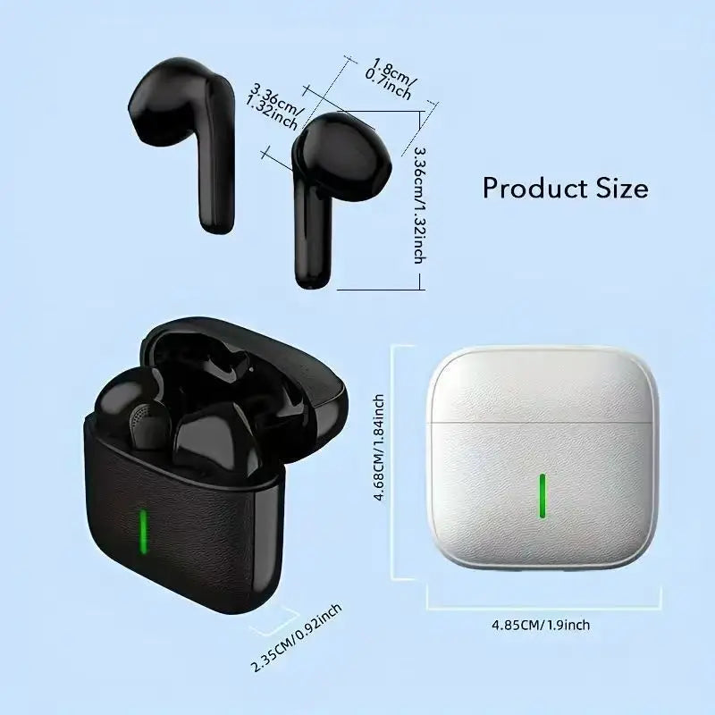 MINI5 Kabellose Kopfhörer, Bluetooth 5.3 Kopfhörer mit Stereo-Bass, In-Ear-Kopfhörer mit Mikrofon, 20 Stunden Wiedergabezeit